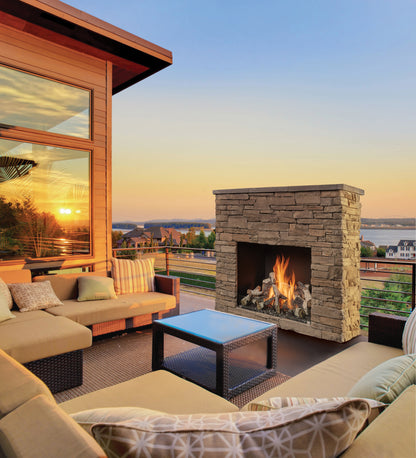 4035 Traditional Outdoor Gas Fireplace