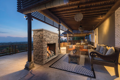 4035 Traditional Outdoor Gas Fireplace