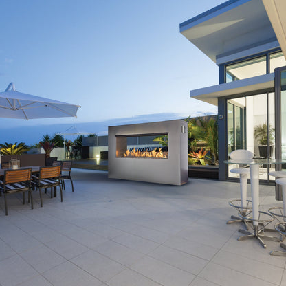6424 Linear See-Thru Outdoor Gas Fireplace
