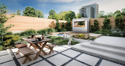 4024 Linear See-Thru Outdoor Gas Fireplace